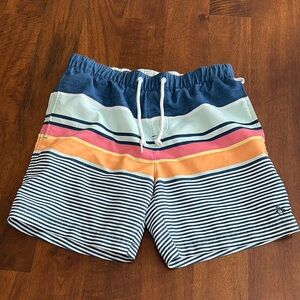Original Penguin Small Colorful Striped Men's Swim Shorts